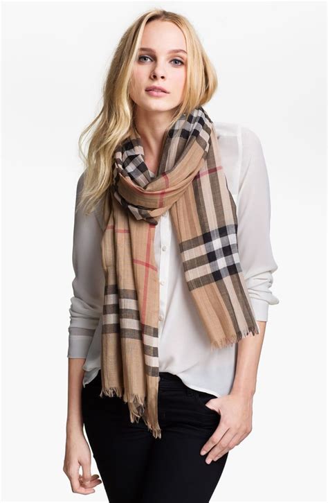 burberry check scarf price|Burberry giant check print scarf.